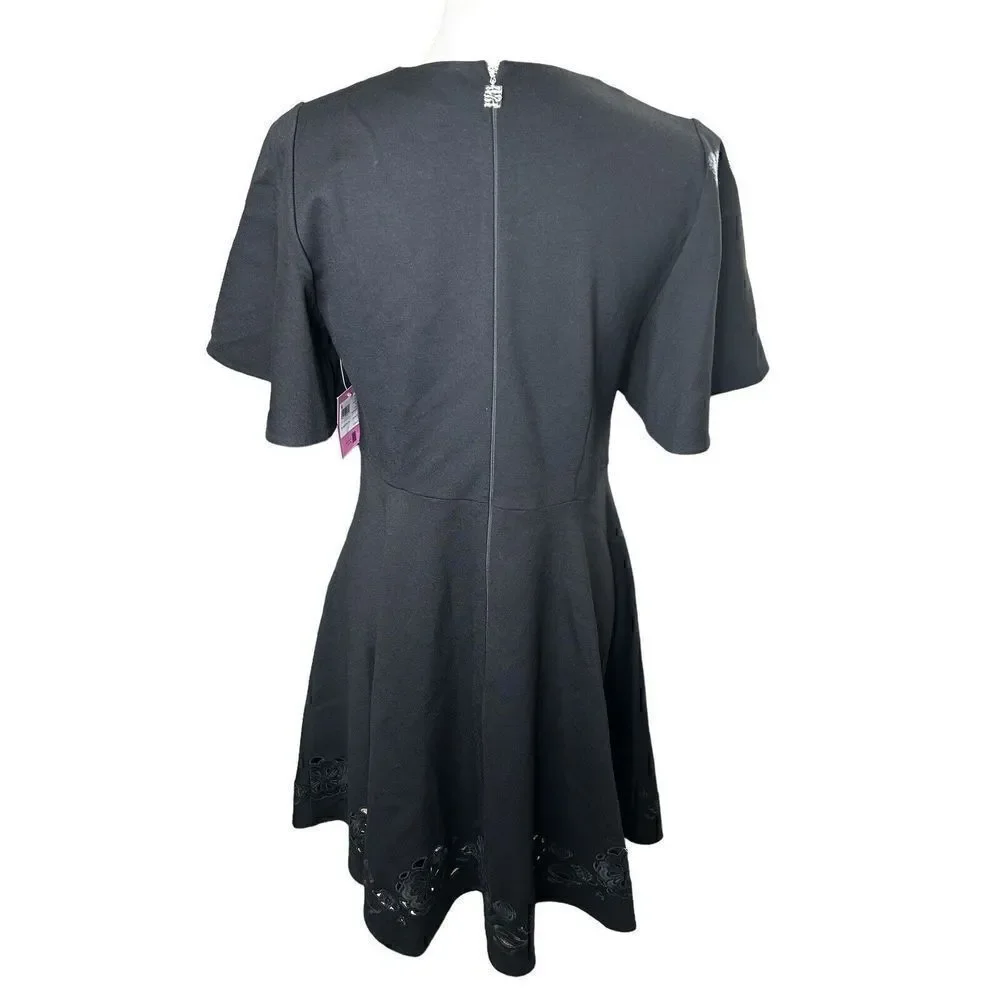 Kate Spade New York Embroidered Cutwork Ponte Dress Size 8 NWT $298